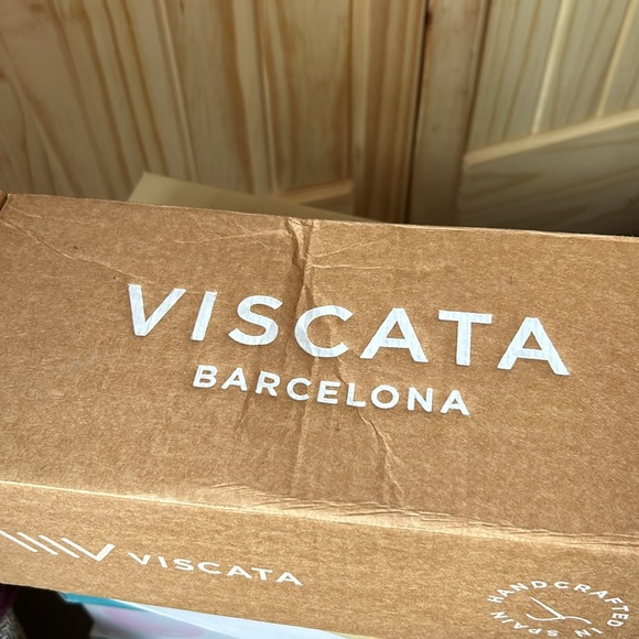 NEW Viscata Barcelona Genuine Leather Blue Sandals Size 7.5 - Picture 4 of 6